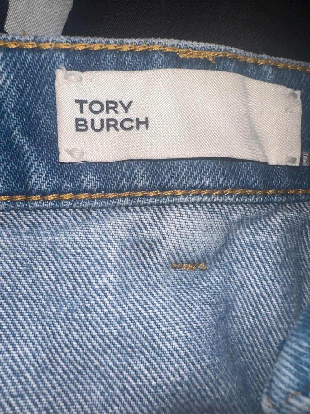 Tory Burch Light Blue Denim Skirt